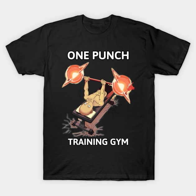 One Punch Lifting Black Holes! T-Shirt by Anime Meme's